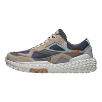 斯凯奇(Skechers)男鞋轻便机能怪兽鞋系列潮流老爹鞋舒适百搭日常运动休闲鞋 褐色/海军蓝色 42
