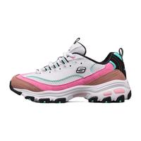 SKECHERS 斯凯奇 经典老爹鞋女运动鞋减震时尚透气女鞋休闲鞋增高老爹鞋 13146 白色/橙色 36