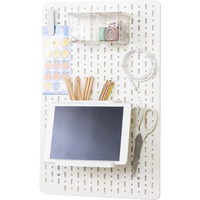 班哲尼 桌面洞洞板可立式可夹免打孔书架上墙面厨房挂钩置物架衣柜收纳 仅适配本链接 透明盒子