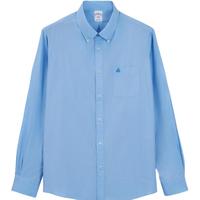 Brooks Brothers/布克兄弟男士秋冬款棉纯色刺绣logo休闲衬衫