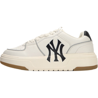 MLB男鞋女鞋美职棒春季运动鞋子NY学长鞋厚底增高鞋鞋板鞋 纽约洋基队/象牙色/拍大半码 36.5 230