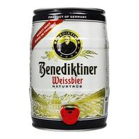 Benediktiner/百帝王 德国 小麦啤酒 5L桶装白啤酒 5L *2桶桶装