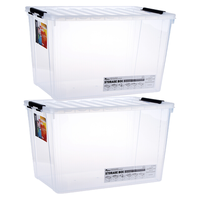 LOCK&LOCK 乐扣乐扣 INP113NS2 收纳箱 60L*2个 透明