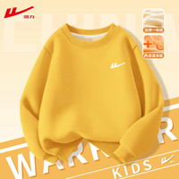 WARRIOR 回力 儿童加绒卫衣2025新款冬中大童加厚小学生打底男女童保暖冬款
