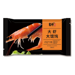吉祥馄饨 手工包制 大馄饨  大虾大馄饨521g/18只 0.52kg