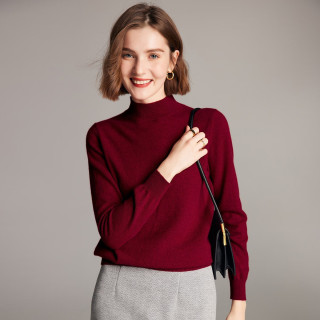 帕罗 过年必备！100%山羊绒 高品质 女士羊绒衫 新年红（20色可选）