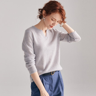 帕罗 2025精致亨利领山羊绒衫女士秋冬款毛衣打底针织衫