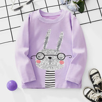 温小影 儿童长袖圆领T恤休闲女童上衣