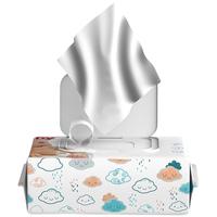 努比 婴儿手口湿纸巾新生儿屁屁湿巾大包带盖80抽1包