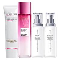 L'OREAL PARIS 巴黎欧莱雅 清润葡萄籽护肤套装 (水嫩洁面乳100ml+膜力水175ml+乳液50ml+膜力霜25ml)