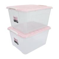 CHAHUA 茶花 692148903692 衣物储物箱 一个装  透明塑料 86L