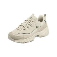 斯凯奇（Skechers）女鞋 23夏季新款复古摩卡熊厚底熊猫鞋运动鞋耐磨缓震透气休闲鞋 896145-NTGR 自然色/绿色 35