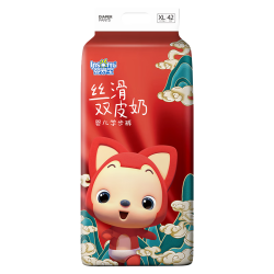 婴舒宝 丝滑双皮奶系列 拉拉裤 XL42片 阿狸