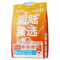 有鱼 OOIU 有鱼 猫粮官方旗舰店海陆臻选进口鸡鱼冻干无谷成幼猫全价1.5kg