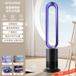格库 GRECOOK 无叶风扇落地扇电风扇静音家用循环台式立式客厅卧室冷暖两用