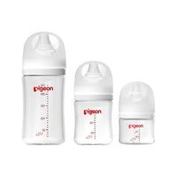 Pigeon 贝亲 玻璃奶瓶新生婴儿宝宝防胀气母乳实感奶瓶三代