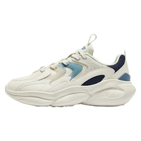 鸿星尔克休闲鞋男冬季舒适复古老爹鞋轻便运动鞋【逐光】 微晶白/峡湾蓝 42