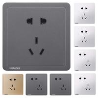 西门子 开关插座致典正斜错位10A五孔20只套餐