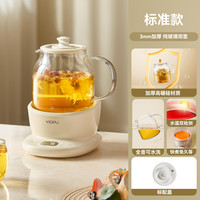 亿德浦 YIDPU 全玻璃养生壶炖煮一体煮茶壶家用多功能花茶壶办公室烧水壶