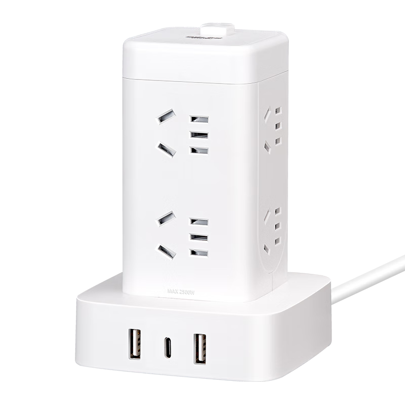 8位5孔全长1.7米，8位5孔+2USB+type-C 全长1.7米，12位5孔全长1.7米，【70%选择】12位5孔+2USB+type-C 全长1.7米，12位5孔+2USB+type-C 全长3米，【过载保护】16位5孔 +2USB+Type-C 全长1.7米，【过载保护】16位5孔 +2USB+Type-C 全长3米，【过载保护】16位5孔 +2USB+Type-C 全长4.9米