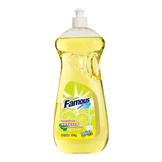 菲玛斯Famous洗洁精 洗碗液餐具洁净洗涤剂清洗液 500ML香型随机