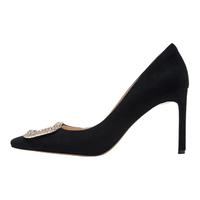 邓莎同款Nine West/玖熙高跟鞋女2025春季粗跟方头气质单鞋