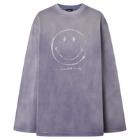  MO&Co./摩安珂 联名系列 女士长袖T恤  粉紫色 M