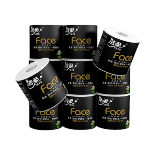 洁柔 卷纸卫生纸纸巾160g10卷筒纸厕纸4层有芯卷纸家庭装 卷纸家庭装 卷纸家庭装