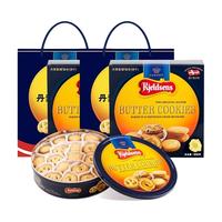 丹麦丹麦丹麦丹麦丹麦蓝罐 Kjeldsens    曲奇饼干908g*2新年礼盒装黄油原装进口铁盒零食年货送礼