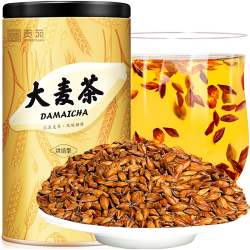 贡苑 大麦茶特级正品 原味烘焙炒苦荞麦芽茶搭回奶断奶养生 &花草茶710g