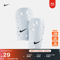 耐克实用透气足球护腿板(1对)冬季缓震柔软舒适NIKE J SP0040 101白/黑 XS