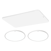 松下(Panasonic)吸顶灯客厅灯全光谱三段调色超薄护眼 白色简约风二室一厅套装灯