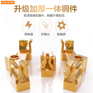 GARLINTON法式插座16A圆孔法标带开关网络USBType-C自由组合插座面板可定制 一开法式插座