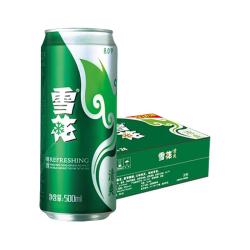 雪花 BEER/雪花 SNOWBEER 清爽 啤酒  罐装整箱 500ml 24罐