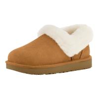 保暖服饰、淘金币可用：UGG 女士便鞋舒适茸茸毛圈口平底休闲毛单鞋乐福鞋1119002