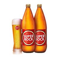 SUPER BOCK 超级波克 SuperBock超级波克进口大瓶整箱啤酒 黄啤 1L*2瓶
