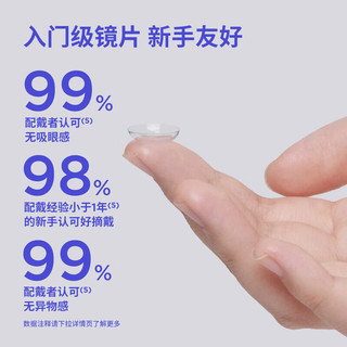 moodyblue隐形眼镜日抛30片男女近视透明隐形眼镜moody blue 【单盒59元】3盒共90片 325度