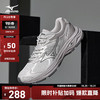Mizuno 美津浓 男女跑步运动鞋 都市运动搭配透气复古机能跑步鞋 RACER V2 05/港雾灰/银色/鲨鱼灰 44.5