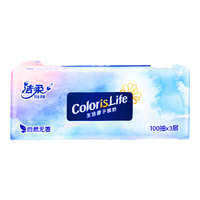 C&S 洁柔 抽纸3层100抽5包