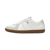 乐卡克(Le coq sportif)法国公鸡男鞋夏季透气轻便舒适休闲鞋百搭小白鞋 灰白色 43