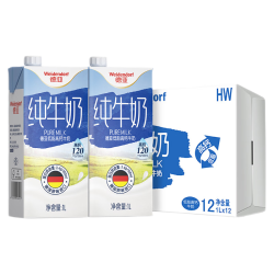 德亚 低脂高钙纯牛奶 1L*12盒