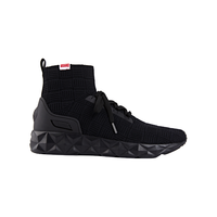 男式透气格纹轻便袜套鞋