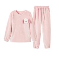 都市丽人 女士珊瑚绒长毛绒保暖家居服套装  （多款任选）