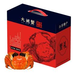 蟹淼 阳澄湖大闸蟹全母3.0两10只 去绳足重鲜活螃蟹生鲜实物水产塘蟹礼盒