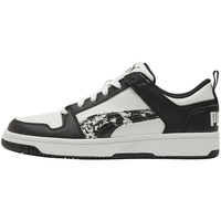 PUMA 彪马 官方 新款男女同款迷彩经典休闲鞋 REBOUND 368876 黑色-白 01 37.5
