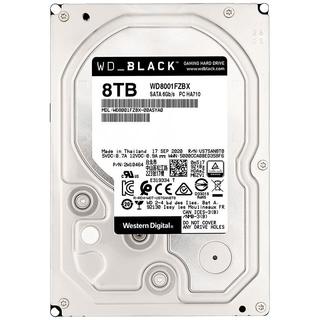 Western Digital西部数据 黑盘系列 3.5英寸 台式机硬盘 8TB（CMR、7200rpm、256MB）WD8001FZBX