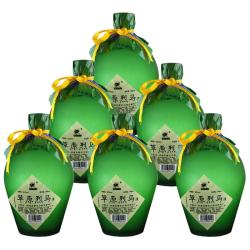 草原烈马 闷倒驴 绿磨砂瓶 62%vol 清香型白酒 500ml 单瓶装