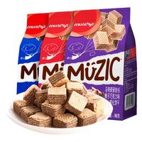 munchy's/马奇新新 纯可可粉 威化饼干  三口味威化各一包共270g 201-300g 袋装