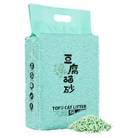 狮子医生 猫砂2.4kg约豆腐猫砂6L绿茶豆腐猫砂除味低尘速团猫砂宠物用品