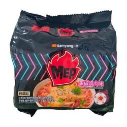 三养 MEP黑椒鸡肉味拉面（油炸方便面）500g